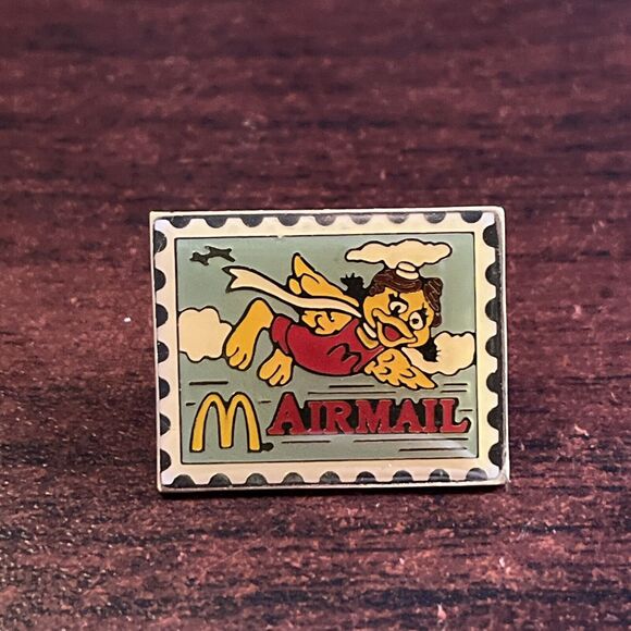 McDonald’s‎ Birdie Mascot Stamp Airmail Employee Pin - Picture 1 of 3